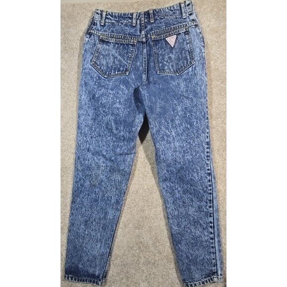 Guess Georges Marciano Jeans 80s Acid Wash Zig Zag Button Fly USA Vtg Women's 30 - Picture 3 of 16